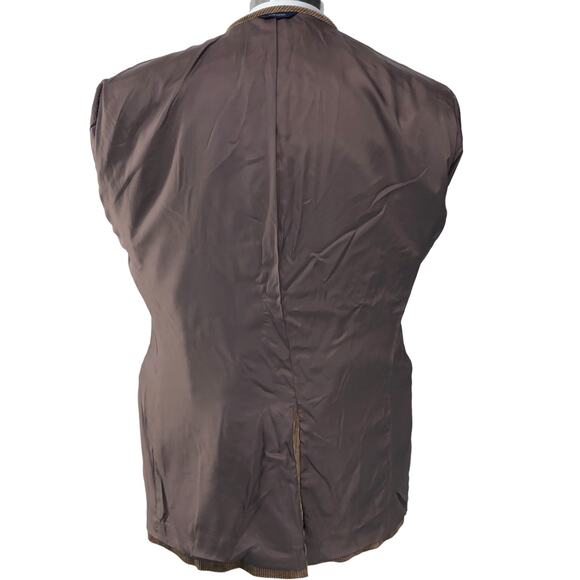 Dockers Mens Size 42R Corduroy Sport Coat Jacket Blazer Brown Tan 2 Button - Picture 11 of 16